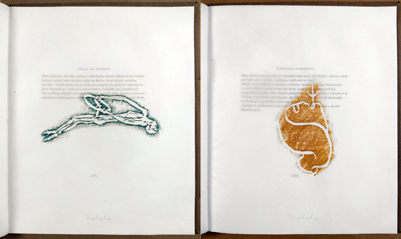 Kokolia Vladimír, Kroutvor Josef – Nový bestiář a jiné historky, 12 frotáží, 1998