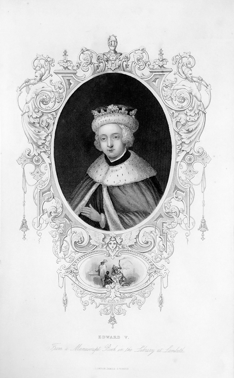 Panovníci Anglie a Velké Británie – James S. Virtue, 8 původních ocelorytů, ca 1830