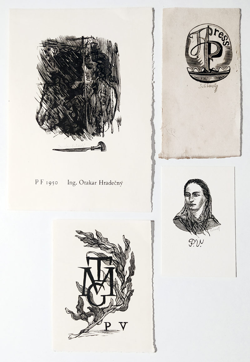 Lukavský Jaroslav – Konvolut drobné grafiky, 12 kusů a katalog, různé techniky, 1949–1951