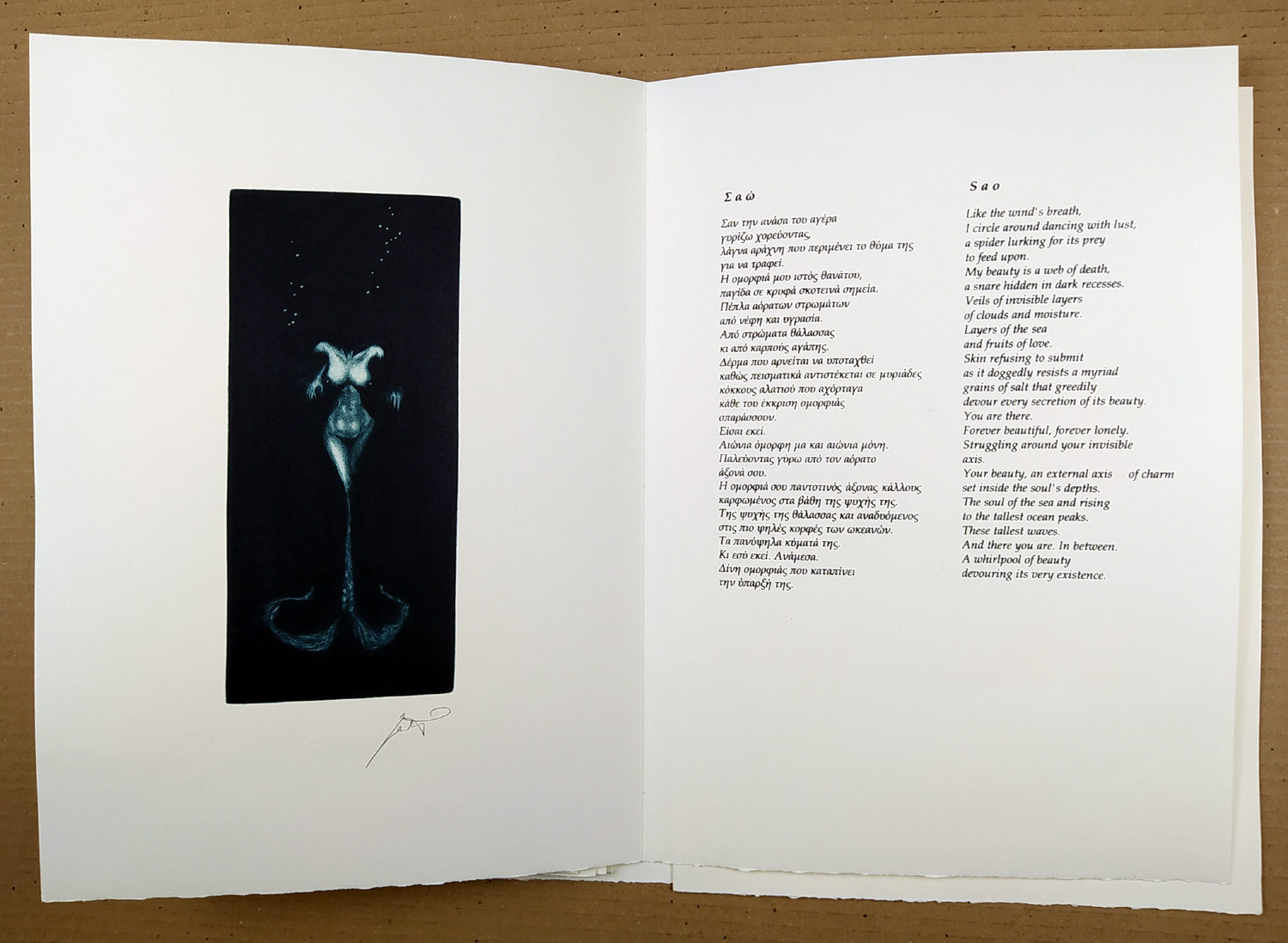 Černoš Jan – Nereids, Νηρηίδες, album devíti mezzotint, 2020