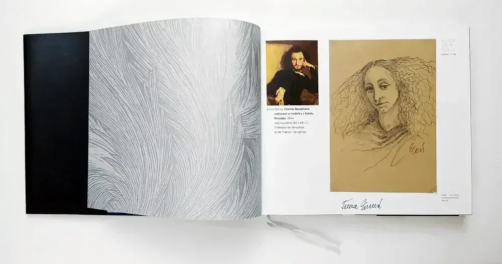 Eisnerová Tereza – Tanečnice, plastika, glazovaná keramika + kniha se signovanou kresbou, 2021