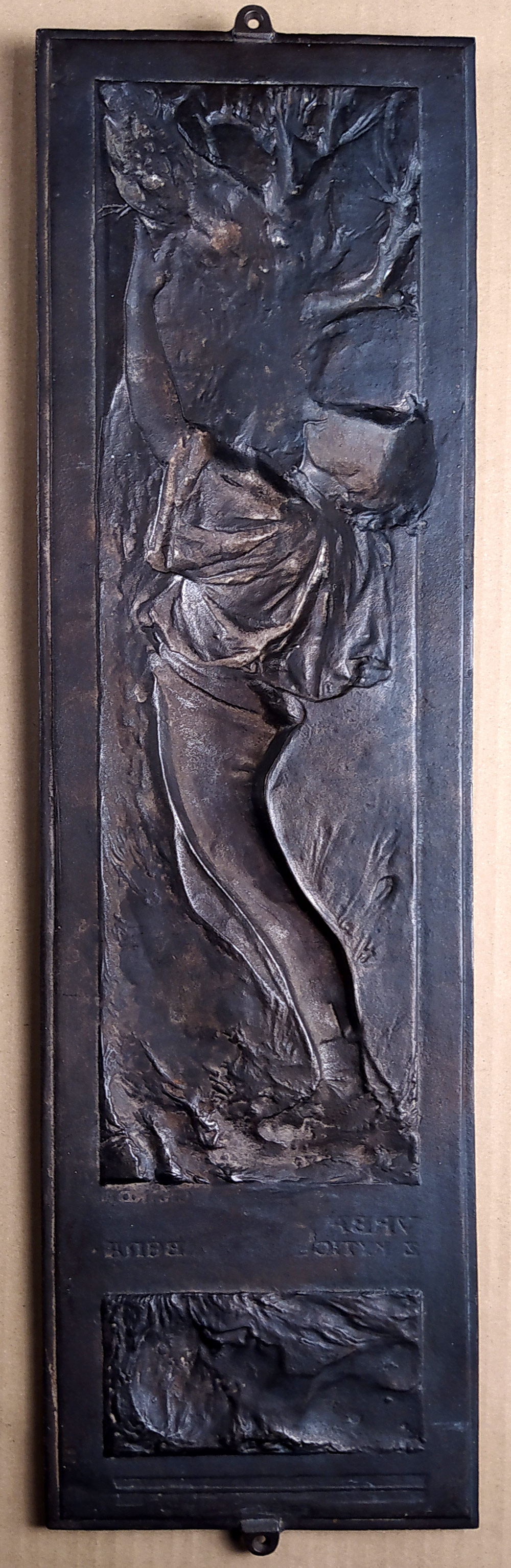 Sucharda Stanislav – Vrba, z Kytice K. J. Erbena, reliéf, bronzová plaketa, 1899