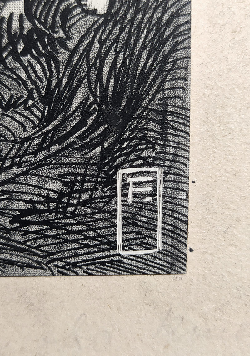 Flanderka Jaroslav – Knižní ilustrace, pět kreseb tuší, ca 1900