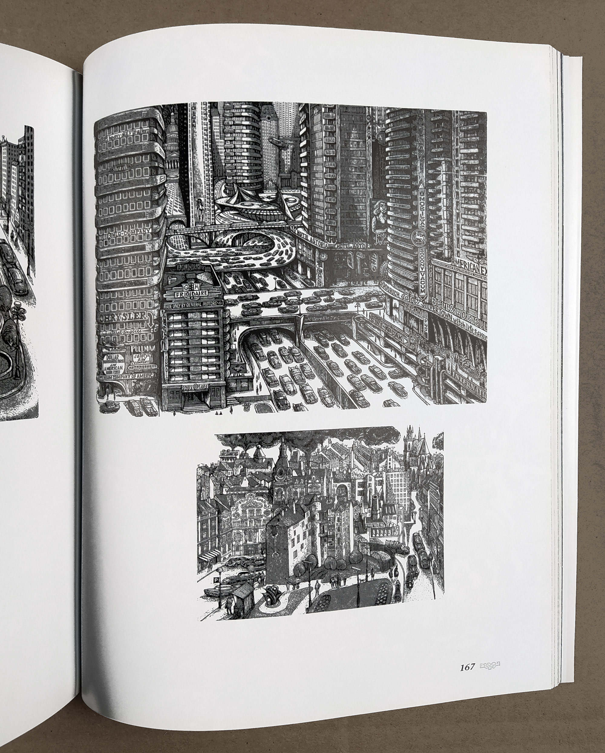 Mézl Zdeněk – Amerika, autorský tisk, původní dřevoryt, 1965