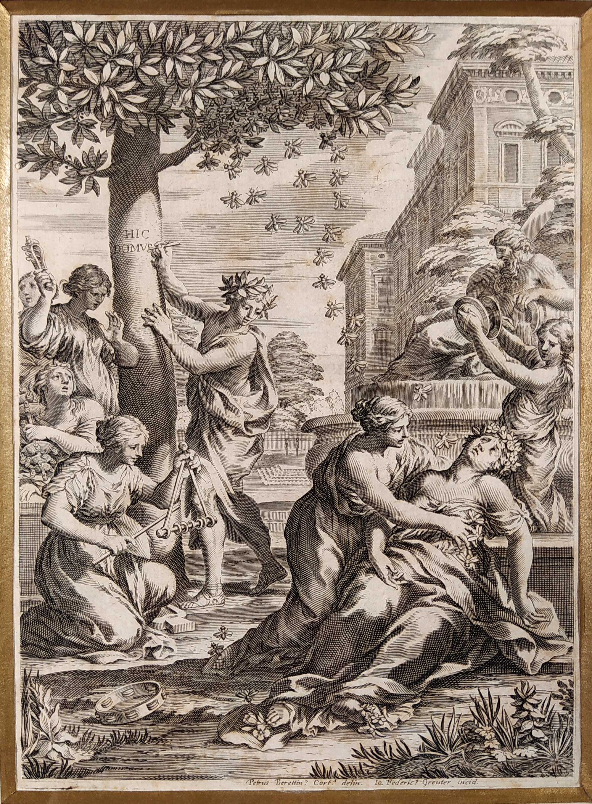 Greuter Johann Friedrich – Flora, podle Pietro da Cortona, dva mědiryty, 1633