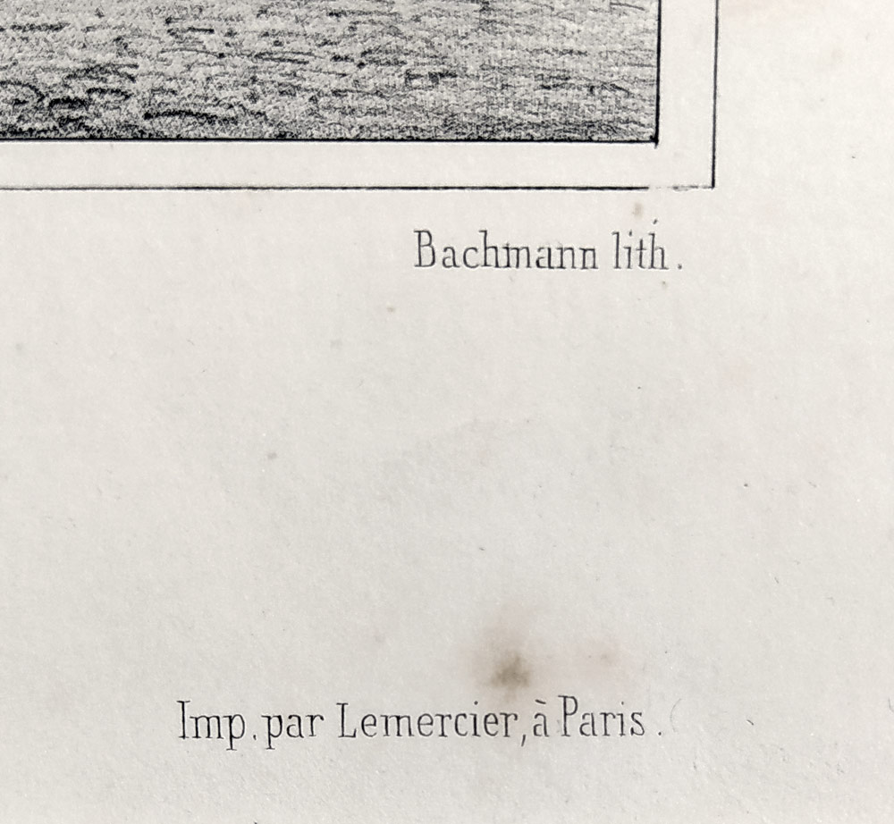 Praha – Katedrála svatého Víta, Bachmann, původní litografie, ca 1840