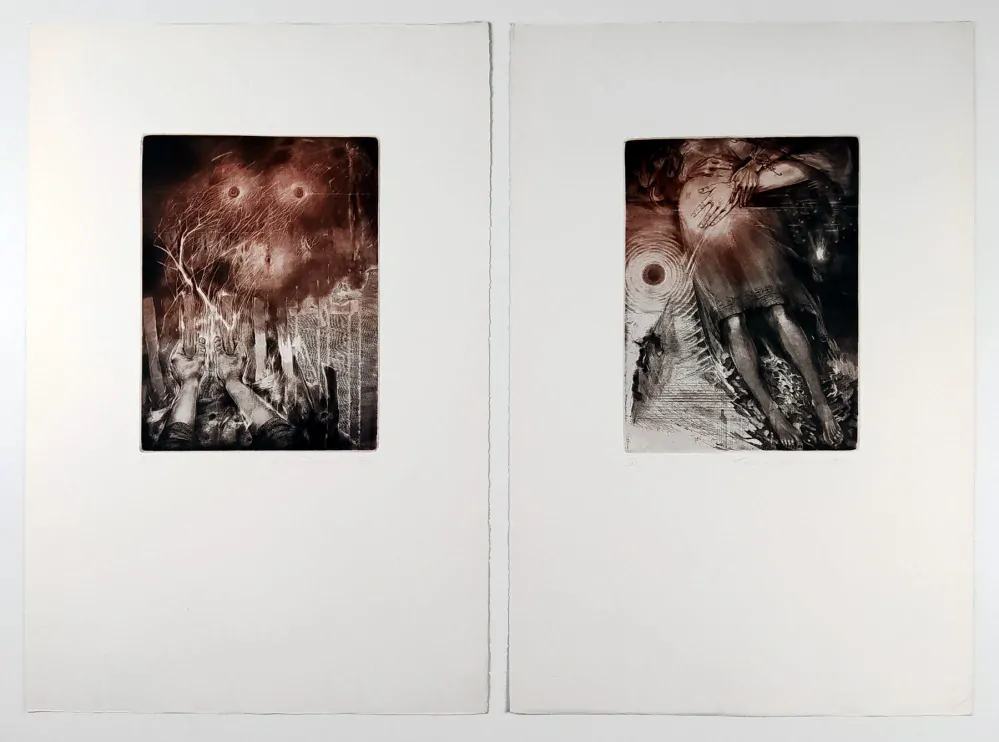 Demel Karel – Leoš Janáček, Zápisník zmizelého, Lyra Pragensis, šest grafických listů, 1980