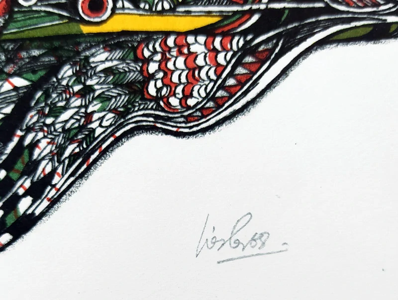 Liesler Josef – konvolut tří barevných litografií, 1968–1979