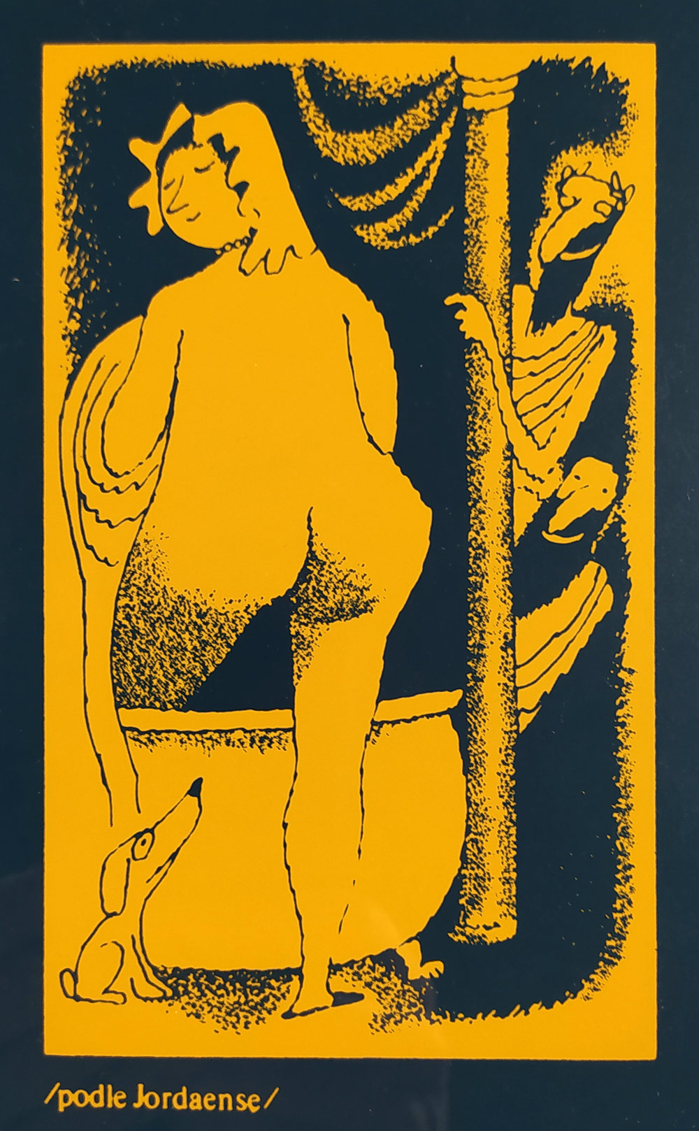 Born Adolf – Zuzana v lázni, Jiří Suchý & spol., divadlo Semafor, plakát, signovaný ofset, 1972