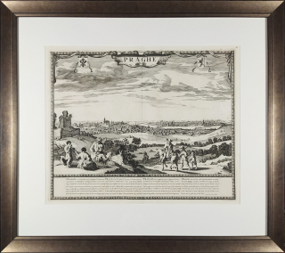 Praha – Praghe, Frederick de Wit, původní mědiryt, Amsterdam, 1690