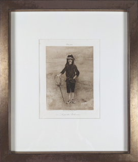 Renoir Pierre-Auguste – La Petite pêcheuse, Marthe Bérard 1879, heliogravura Galerie Georges Petit. Paříž, 19. stol.
