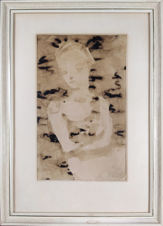 Bauch Jan – Pieta, malba ředěným asfaltem, ca 1940