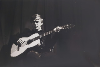 Rysová Hana – Karel Kryl, signovaná velkoformátová autorská fotografie, 1969