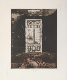 Janíček James – Bez názvu, barevný lept, číslováno 39/50, 1972