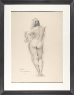 Jan Znoj – Akt / Toaleta, kresba tužkou, prodej, 1941