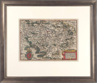 Čechy – Bussemacher Johann, Nagel Henricius, staře kolorovaný původní mědiryt, 1597