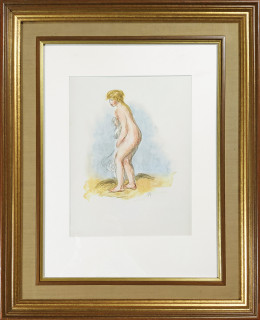 Pierre-Auguste Renoir – Baigneuse debout, en pied (ca 1896), litografie, 1951