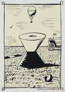 Lhoták Kamil – Bez názvu, serigrafie, 1978