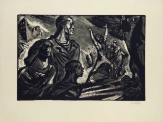 Štěch Karel – Bez názvu, původní dřevoryt, ca 1930
