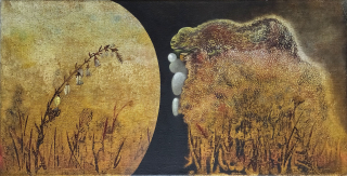 Holcová Veronika – Varan, olej na plátně, 2004–2019