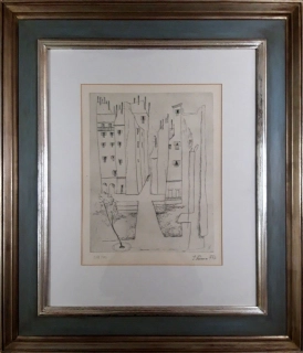 Šíma Josef – Paříž, suchá jehla, 1947