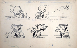 Sekora Ondřej – ilustrace, kresba tuší, ca 1967