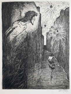 Konůpek Jan – Kající se duše, původní lept, 1933