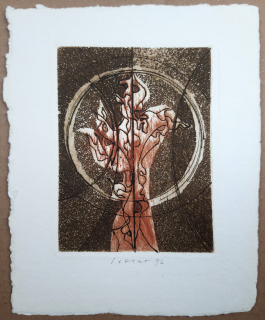 Istler Josef – Bez názvu, lept a akvatinta, 1996