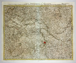 Praha a okolí – Jaeger Johann Wilhelm Abraham, prodej staré mapy, původní mědiryt, 1789