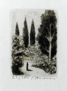 Tomanová Emilie – Poutí k Eldorádu, původní lept, 1983
