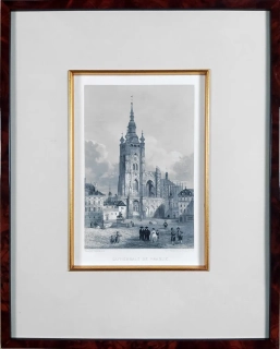 Praha – Katedrála svatého Víta, Rouarque, předleptaný oceloryt, ca 1835