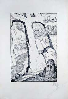 Konůpek Jan – Bez názvu, kresba tuší, ca 1926