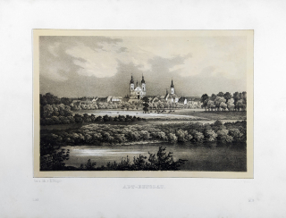 Stará Boleslav – Bürger Robert, původní tónovaná litografie, 1845