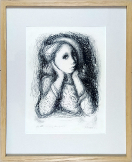Jiřincová Ludmila – Pařížské děvče, původní litografie, ca 1950