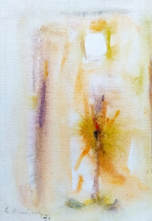 – Hliněnský Robert – Bez názvu, akvarel na papíře, 1973