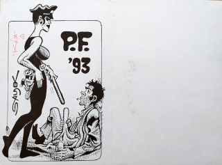 Saudek Kája – P. F. 1993, tisk na papíře, 1992
