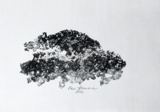 Hamera Oldřich – Bez názvu, strukturální grafika, 1990