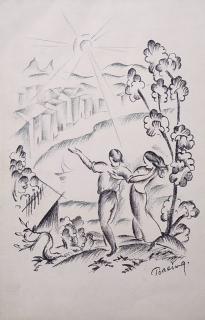 Podešva František – Bez názvu, litografie, ca 1930