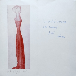 Zívr Ladislav – Vánoční přání a PF 1980, reprodukční fotografie, 1979