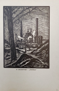 Chlebovský Bohumil – Žofinka, dřevoryt, 1932