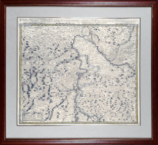 Praha a okolí – Homannovi dědicové, plán Prahy a okolí, mědiryt, 1742, prodej staré mapy