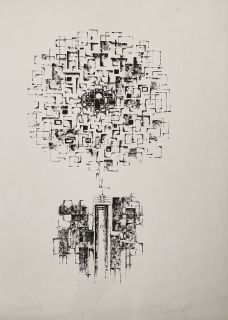 Wagner Libor – Bez názvu, původní litografie, 1966