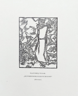 Tusar Slavoboj – Ruysbroeck Podivuhodný, dřevoryt, 1951