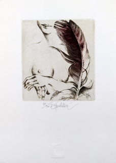 Havlíčková Daniela – Bez názvu, barevný lept, ca 1985