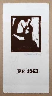 Jadrníčková-Zikudová Květoslava – PF 63, linořez, 1962
