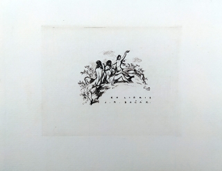 Pavelka František – Ex Libris J. R. Bečák, lept, 1945