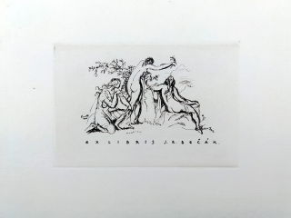 Pavelka František – Ex Libris J. R. Bečák, lept, 1945
