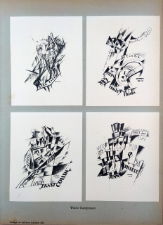 Kampmann, Walter – Ex Libris Ilse Schneider, Eigentum Mia Eisert, Ex Libris Ernst Collin, Ex Libris Alfréd Grünebaum, litografie, 1920