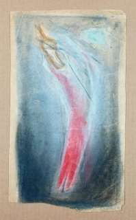 Matouš – Houslista, kresba pastelem, ca 1980