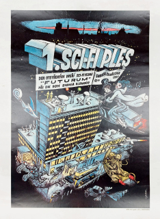 Saudek Kája – 1. SCI-FI PLES, ofset, 1987